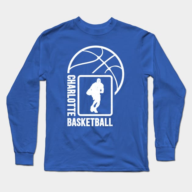 Charlotte Basketball 02 Long Sleeve T-Shirt by yasminkul